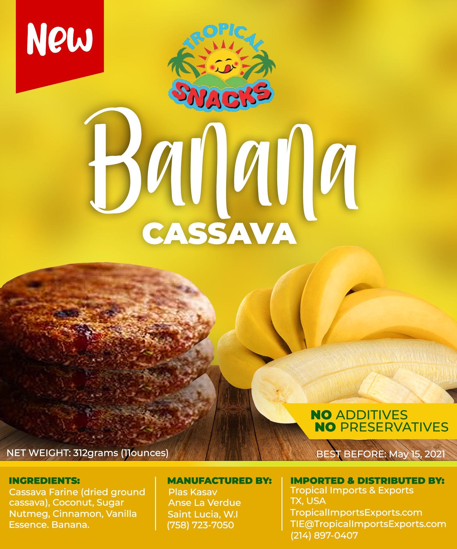 Banana Cassava - Tropical Imports & Exports