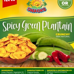 Spicy Green Plantain Chips